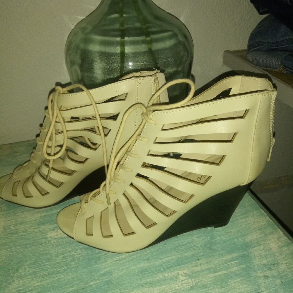 Cream maurices wedges